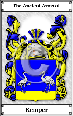 Kemper Family Crest Download (JPG)  Book Plated - 150 DPI