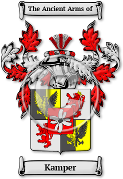 Kamper Family Crest Download (jpg) Legacy Series - 150 DPI