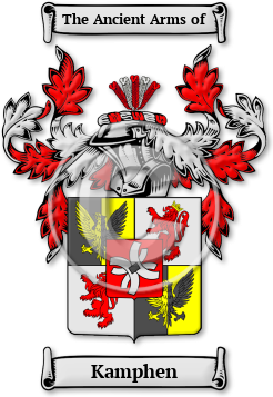 Kamphen Family Crest Download (jpg) Legacy Series - 150 DPI