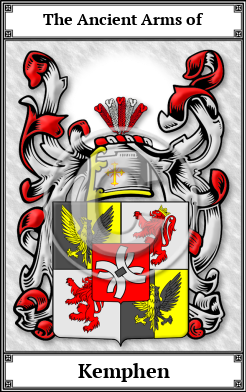 Kemphen Family Crest Download (JPG)  Book Plated - 150 DPI