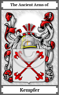Kempfer Family Crest Download (JPG)  Book Plated - 150 DPI
