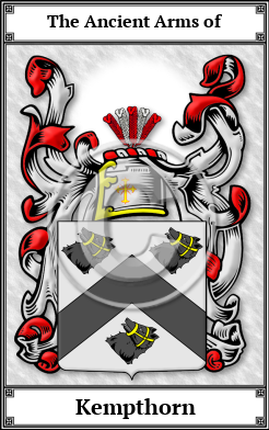Kempthorn Family Crest Download (JPG) Book Plated - 600 DPI