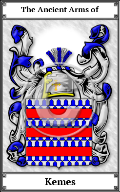 Kemes Family Crest Download (JPG)  Book Plated - 150 DPI