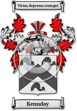 Kennday Family Crest Download (JPG) Legacy Series - 600 DPI