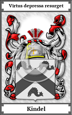 Kindel Family Crest Download (JPG)  Book Plated - 150 DPI