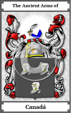 Canadá Family Crest Download (JPG) Book Plated - 600 DPI