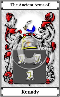 Kenady Family Crest Download (JPG) Book Plated - 600 DPI