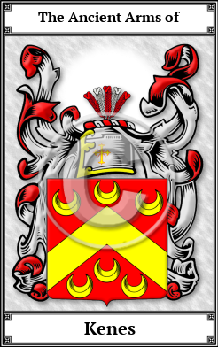 Kenes Family Crest Download (JPG)  Book Plated - 150 DPI