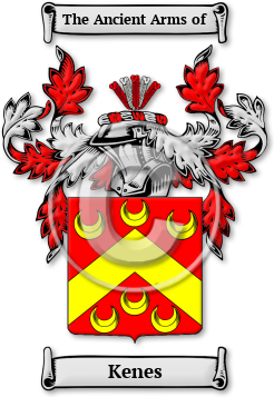 Kenes Family Crest Download (jpg) Legacy Series - 150 DPI