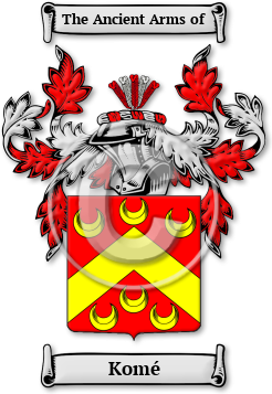 Komé Family Crest Download (JPG) Legacy Series - 600 DPI