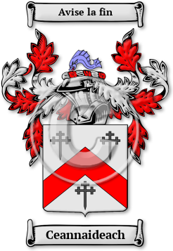 Ceannaideach Family Crest Download (JPG) Legacy Series - 600 DPI