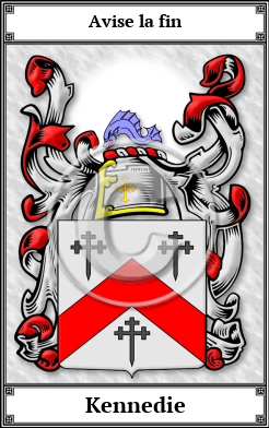 Kennedie Family Crest Download (JPG)  Book Plated - 150 DPI