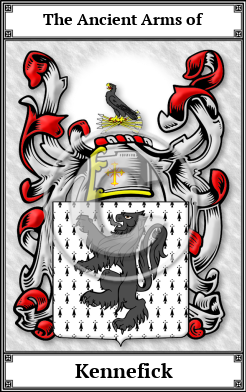 Kennefick Family Crest Download (JPG)  Book Plated - 150 DPI