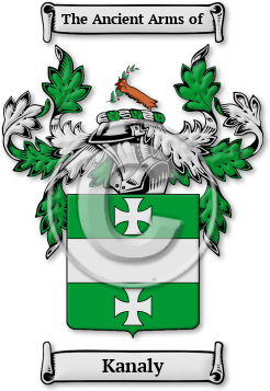 Kanaly Family Crest Download (jpg) Legacy Series - 150 DPI