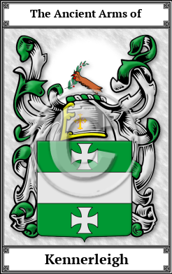 Kennerleigh Family Crest Download (JPG)  Book Plated - 150 DPI