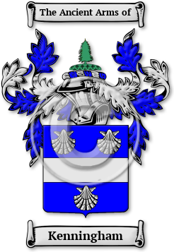 Kenningham Family Crest Download (jpg) Legacy Series - 150 DPI