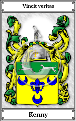 Kenny Family Crest Download (JPG) Book Plated - 600 DPI