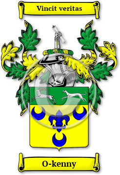 O-kenny Family Crest Download (jpg) Legacy Series - 150 DPI