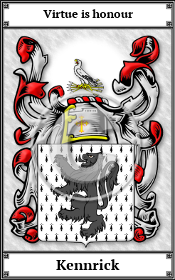 Kennrick Family Crest Download (JPG)  Book Plated - 150 DPI