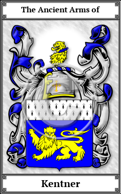 Kentner Family Crest Download (JPG)  Book Plated - 150 DPI