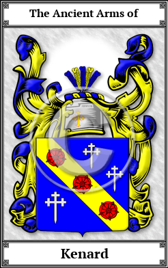 Kenard Family Crest Download (JPG) Book Plated - 600 DPI