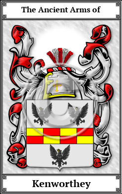 Kenworthey Family Crest Download (JPG)  Book Plated - 150 DPI