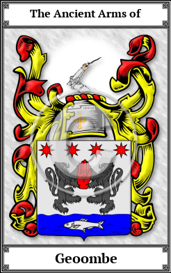 Geoombe Family Crest Download (JPG) Book Plated - 600 DPI