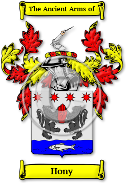 Hony Family Crest Download (jpg) Legacy Series - 150 DPI
