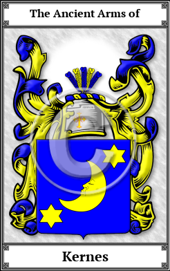 Kernes Family Crest Download (JPG)  Book Plated - 150 DPI