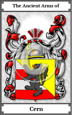 Cern Family Crest Download (JPG)  Book Plated - 150 DPI