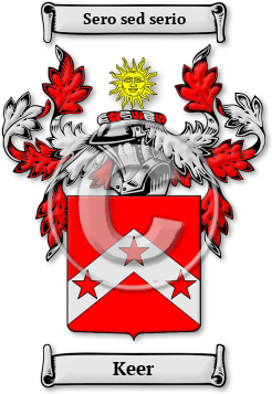 Keer Family Crest Download (jpg) Legacy Series - 150 DPI