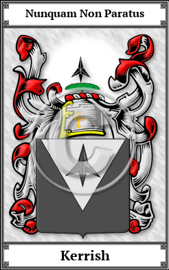 Kerrish Family Crest Download (JPG)  Book Plated - 150 DPI