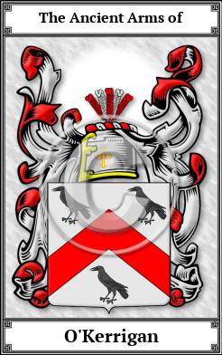 O'Kerrigan Family Crest Download (JPG)  Book Plated - 150 DPI