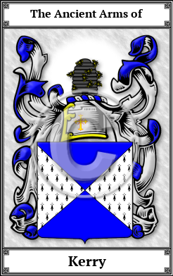 Kerry Family Crest Download (JPG)  Book Plated - 150 DPI