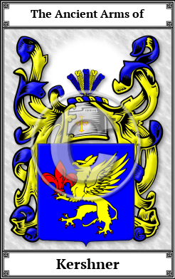 Kershner Family Crest Download (JPG)  Book Plated - 150 DPI