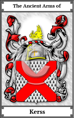 Kerss Family Crest Download (JPG) Book Plated - 600 DPI