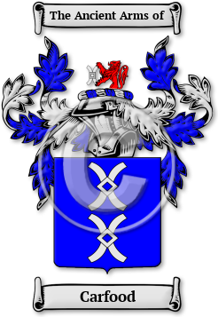 Carfood Family Crest Download (jpg) Legacy Series - 150 DPI