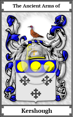 Kershough Family Crest Download (JPG)  Book Plated - 150 DPI
