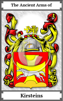 Kirsteins Family Crest Download (JPG) Book Plated - 600 DPI