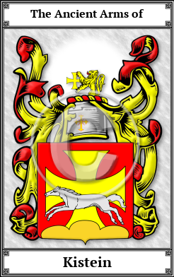Kistein Family Crest Download (JPG)  Book Plated - 150 DPI