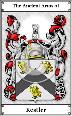 Kestler Family Crest Download (JPG)  Book Plated - 150 DPI