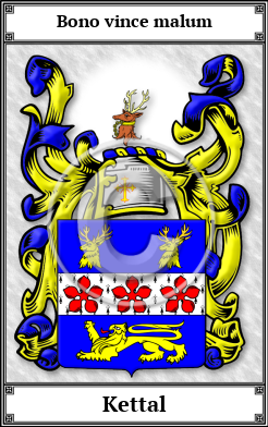 Kettal Family Crest Download (JPG) Book Plated - 600 DPI