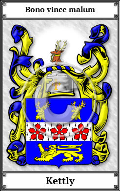 Kettly Family Crest Download (JPG) Book Plated - 600 DPI