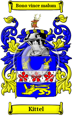 Kittel Family Crest/Coat of Arms