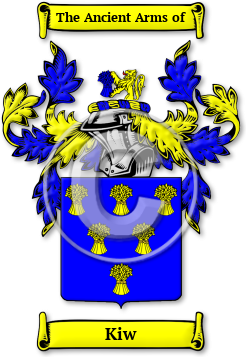 Kiw Family Crest Download (jpg) Legacy Series - 150 DPI