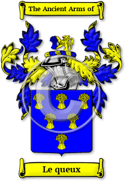 Le queux Family Crest Download (jpg) Legacy Series - 150 DPI