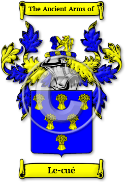 Le-cué Family Crest Download (jpg) Legacy Series - 150 DPI