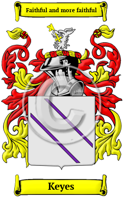 Keyes Family Crest Download (JPG) Heritage Series - 600 DPI