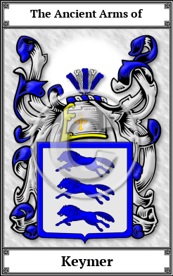 Keymer Family Crest Download (JPG)  Book Plated - 150 DPI