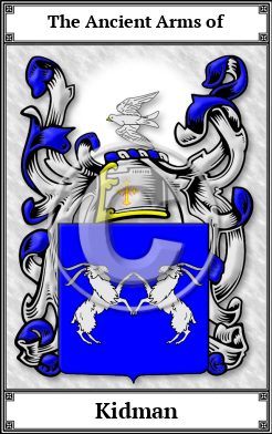 Kidman Family Crest Download (JPG)  Book Plated - 150 DPI